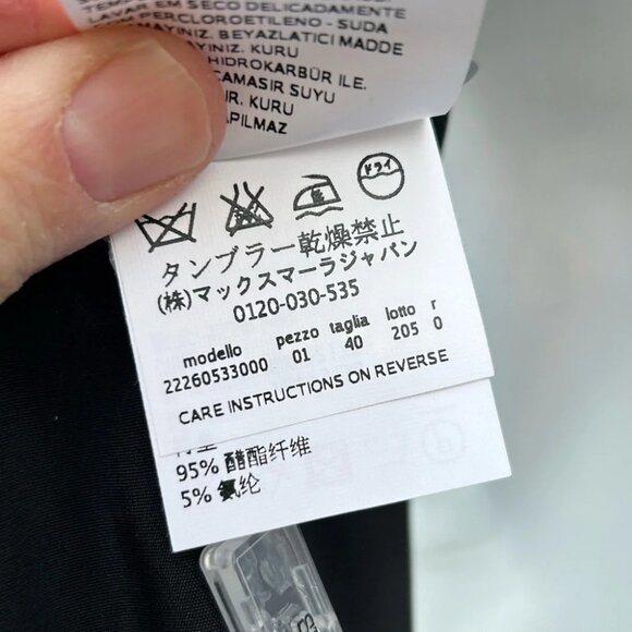 Sportmax Black & White abstract Sleeveless midi dress, BNWT, size  6 - Picture 12 of 12